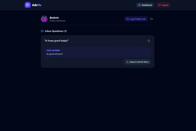 Anonymous Q&A Mobile preview