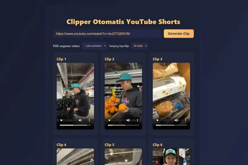 Clipper Website preview